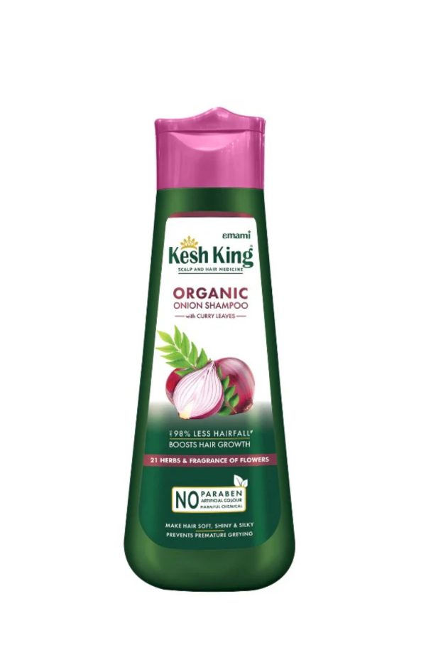 KESH KING AYURVEDIC ONION SHAMPOO WITH 21 HERBS - 300ML | شامبو البصل الأيورفيدا مع 21 عشبة - 300 مل