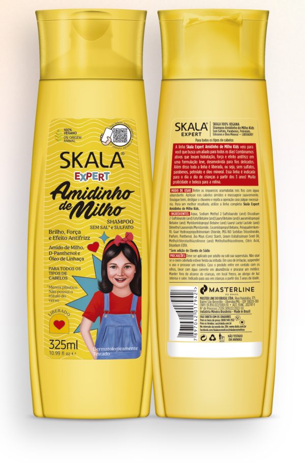 SKALA AMIDINHO DE MILHO KIDS SHAMPOO - 325ML | سكالا شامبو للأطفال - 325 مل