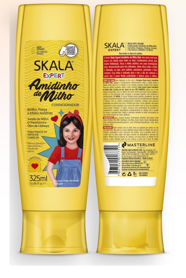 SKALA AMIDINHO DE MILHO KIDS CONDITIONER - 325ML | سكالا بلسم للأطفال - 325 مل