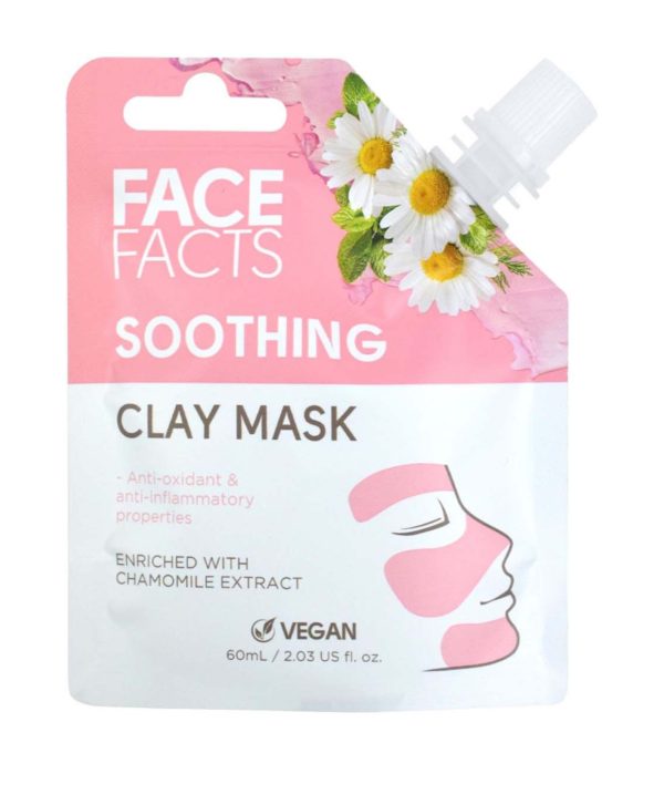 قناع الطين للتنعيم البشرة 60 مل من فيس فاكتس Face Facts Soothing Clay Mask