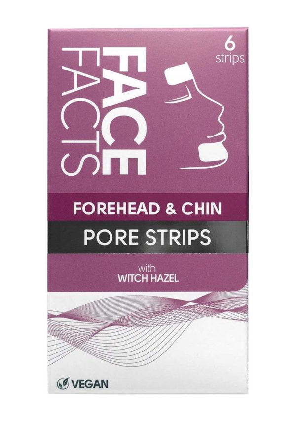 قناع للجبين والحنك 6 قطع من فيس فاكتس Face Facts nose pore strips-forehead chin 6 pcs