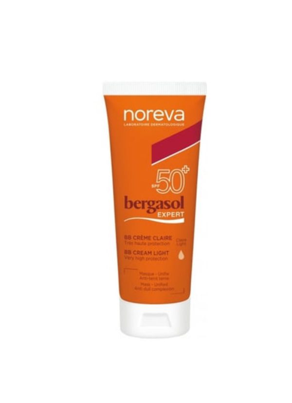 NOREVA BERGASOL EXPERT BB cream SPF50+Clear Light 40ml نوريفا بيبي كريم واقي حماية من الشمس