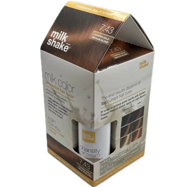 MILK SHAKE MILK COLOR PERMANENT HAIR COLOR NO 7 43 | ميلك شيك صبغة شعر دائمة