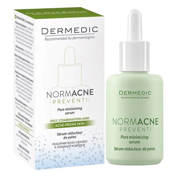 DERMEDIC NORMACNE PORE MINIMIZING SERUM - 30ML | ديرمديك سيروم مقلص للمسام - 30 مل