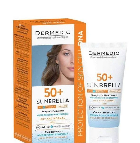 DERMEDIC ULTRA - LIGHT FLUID DRY & NORMAL SKIN SPF 50 - 40ML | ديرمديك واقي شمسي سائل للبشرة العادية و الجافه SPF50+ 40 ml
