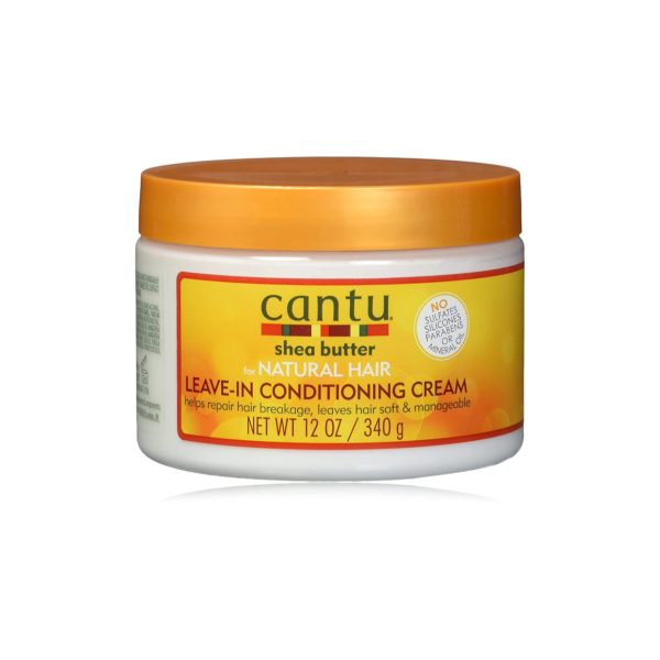 CANTU SHEA BUTTER NATURAL HAIR REPAIR LEAVE IN CONDITIONING CREAM   340G | كانتو كريم ليف ان مرطب للشعر الكيرلي والجاف بزبدة الشيا   340 غرام