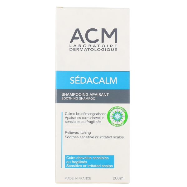 شامبو مهدئ لفروة الرأس الحساسة والمتهيجة 200 مل من اي سي ام ACM Laboratoire SEDACALM Shampoo