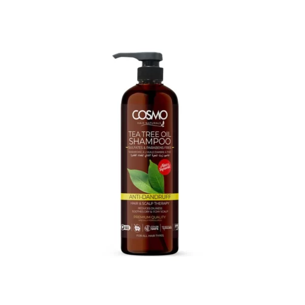 كوزمو شامبو مضاد للقشرة بزيت شجرة الشاي 1000 مل Cosmo Tea Tree Oil Shampoo