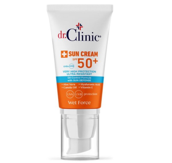 دكتور كلينيك واقي شمس لبشرة الجافة والمختلطة Dr.clinic sun cream 50spf