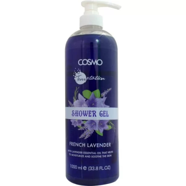 COSMO French Lavender Shower Gel - 1000ml | كوزمو جل استحمام باللافندر - 1000 مل