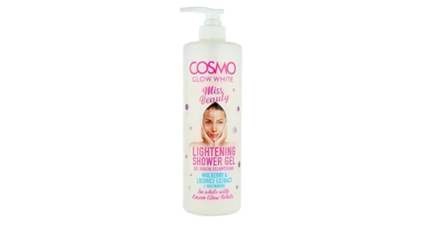 COSMO Glow White Whitening Shower Gel Miss Beauty - 1000ml | كوزمو سائل استحمام مفتح للبشرة - 1000 مل