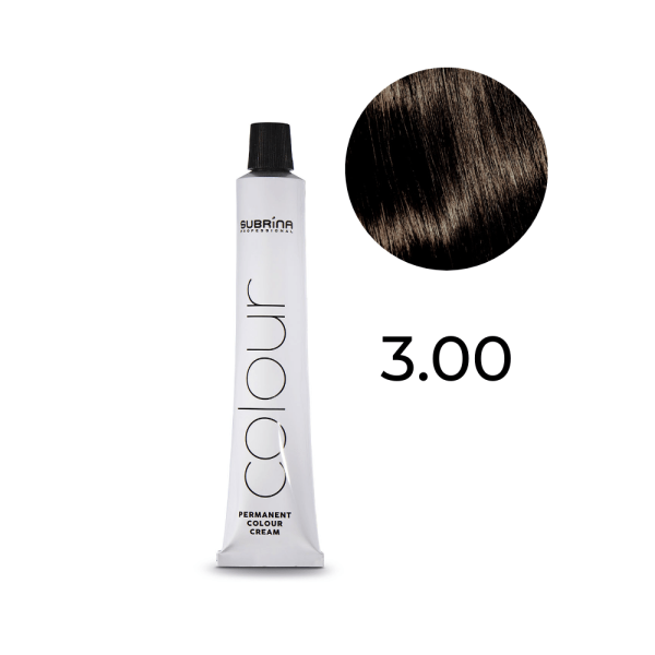 SUBRINA Colour Permanent Essential dark brown - cool natural 3/00 - 100ml | سوبرينا صبغة الشعر الدائمة - 100 مل