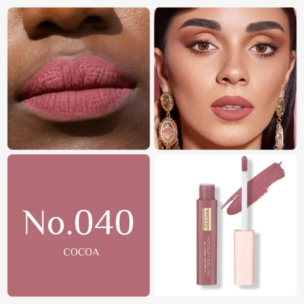 ZEENA LIQUID MATTE TATTOO LIPSTICK 040 | زينه احمر شفاه سائل مات
