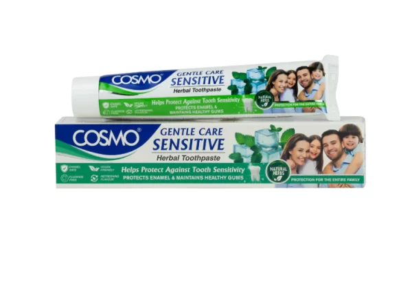 COSMO Gentle Care Sensitive Herbal Toothpaste - 100g | كوزمو معجون أسنان نباتي - 100 غرام