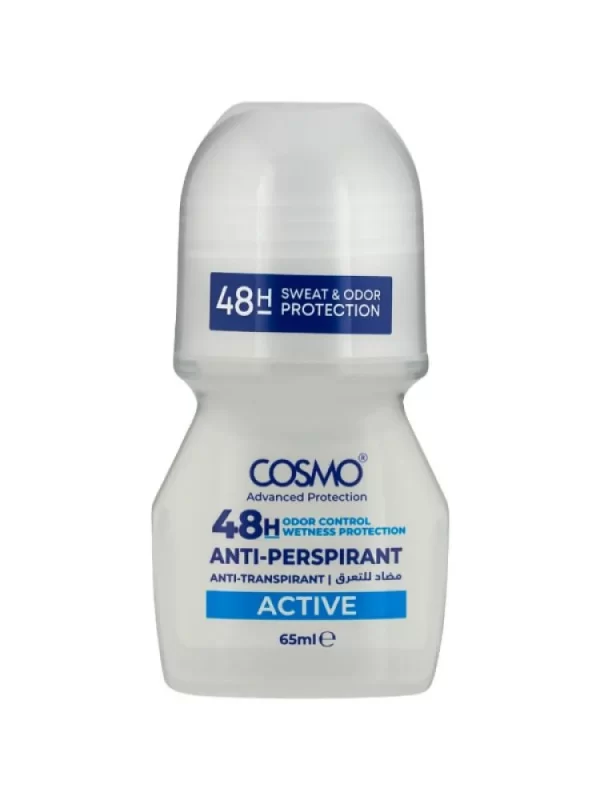 COSMO Anti-Perspirant 48h Active - 65ml | كوزمو مزيل تعرق رول اون - 65 مل