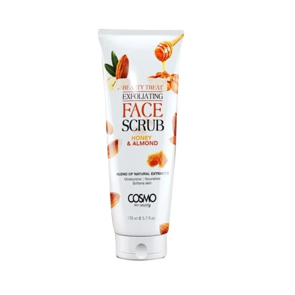 cosmo face scrub 170ml honey & almond | مقشر كوزمو