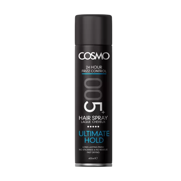 COSMO Ultimate Hold 005+ Hair Spray - 400ml | كوزمو بخاخ مثبت للشعر- 400 مل