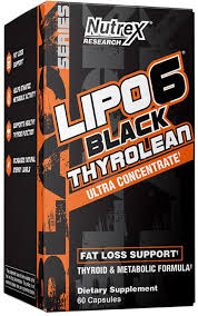 lipo 6 black thyrolean | nutrex | 60 cap
