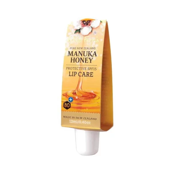 Wild Ferns Manuka Honey Protective SPF15 Lip Care - 12ml | وايلد فيرنز مرطب شفاه مع عامل حماية من الشمس spf15 - 12 مل