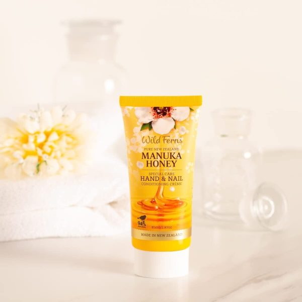 Wild Ferns Manuka Honey Hand and Nail Cream – 85ml | وايلد فيرنز كريم لترطيب اليدين و الأظافر - 85 مل