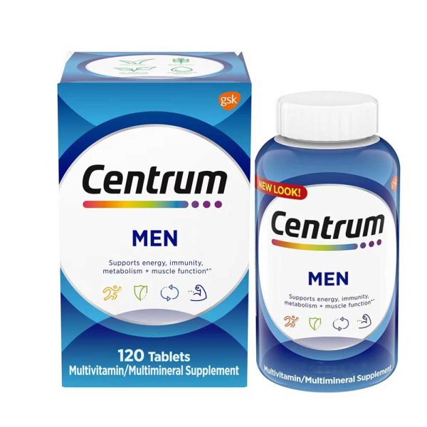 Centrum Men Multivitamins 120 Tablets | فيتامينات سنتروم الرجاليه 120 حبه