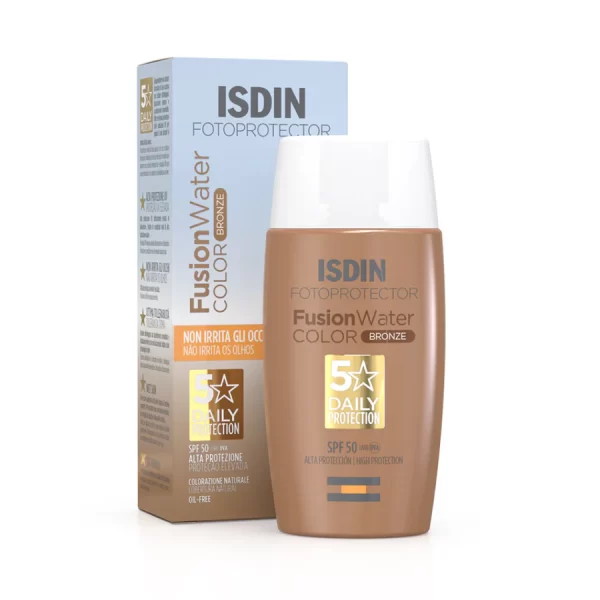 ISDIN Fotoprotector Fusion Water Color Magic Bronze SPF50 50ml هو واقي شمسي ملون خفيف للغاية يساعد على توحيد لون البشرة مع حماية البشرة.