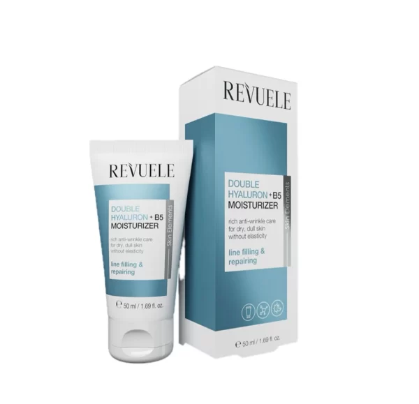 Revuele Double hyaluron+B5 Moisturizer - 50ml | ريفويل كريم مرطب بالهيالورونيك و البانتينول - 50 مل