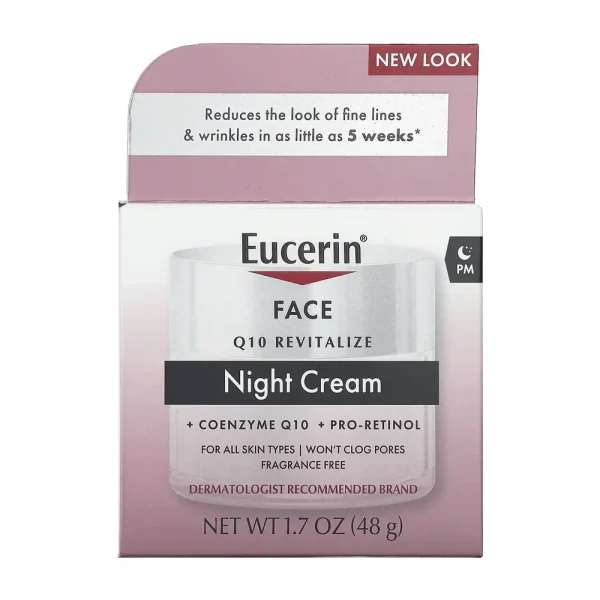 Eucerin Q10 Anti-Wrinkle Face Night Cream - 48g | يوسيرين كريم للتجاعيد الليلي - 48 غرام