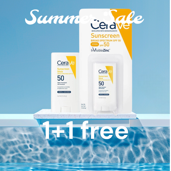 CeraVe sun screen stick/ 1+1 free عرض