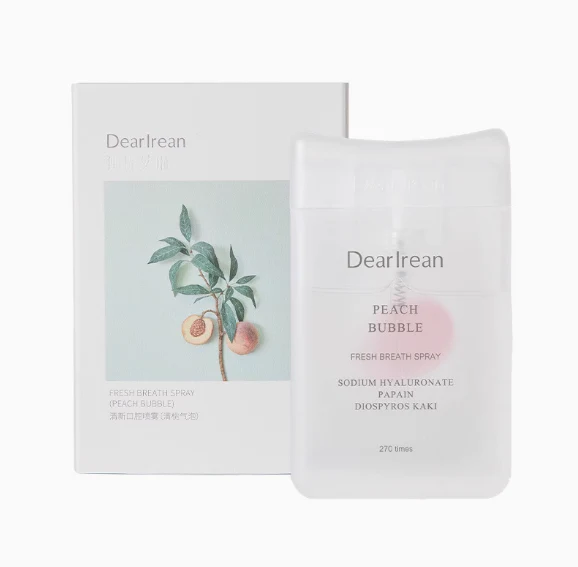 DearIrean Fresh Breath Spray (peach bubble) 17ml | ديراريان بخاخ معطر فموي (بالخوخ) 17مل