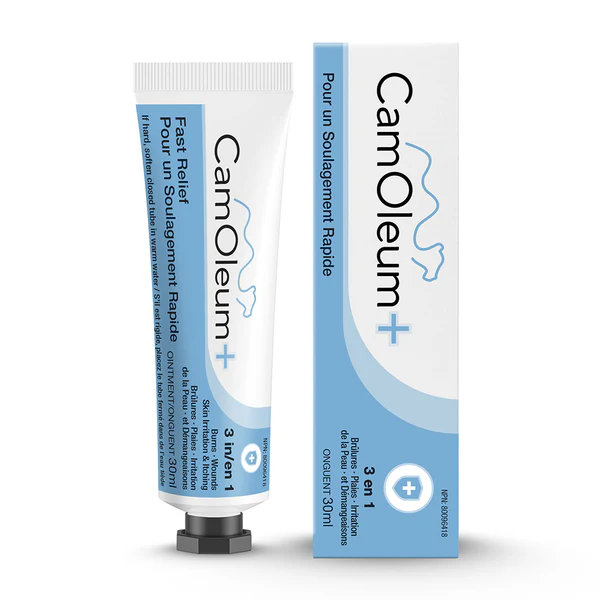 CamOleum Plus ointment 3 in 1 for Burns, Wounds and Skin Irritation & Itching 30ml | مرهم كاموليوم 3في1 للحروق والجروح وتهيج الجلد والحكه 30مل