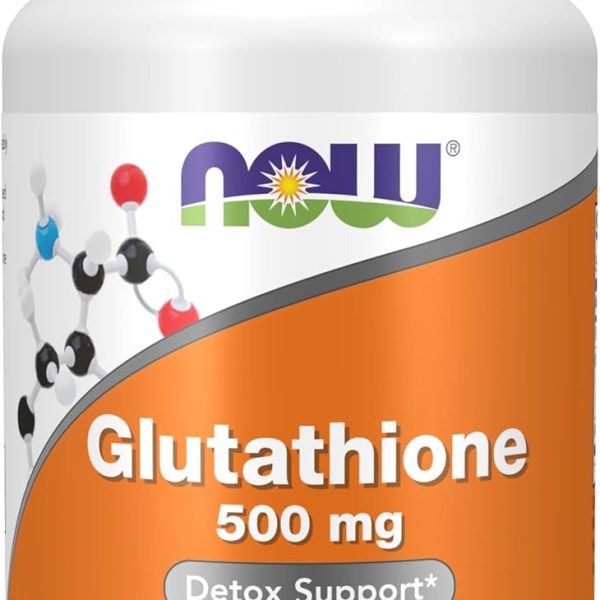 NOW Glutathione 500 mg 30 Veg Capsules | جلوتاثايون من ناو 500ملغ 30 كبسوله نباتيه