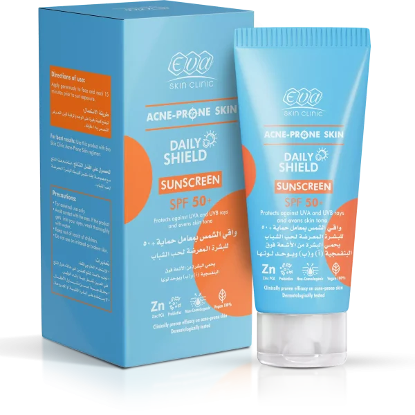 Eva Skin Clinic Acne-Prone Sunscreen SPF +50 - 40 ml | ايفا واقي شمس ضد حب الشباب 40مل