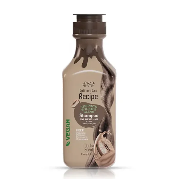 Eva Optimum Care Recipe Strength Booster Blend Shampoo Mocha Scent 350ml | ايفا شامبو مقوي للشعر الضعيف برائحة الموكا 350مل