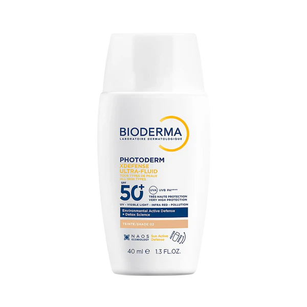 Photoderm XDefense Ultra-Fluid Teinte Shade 02 - 40ml | بيوديرما كريم واقي شمسي خفيف مع لون درجه 02 - 40 مل