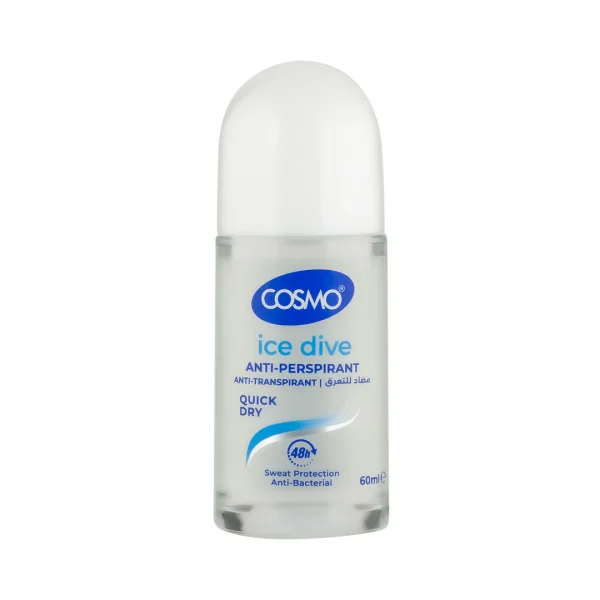 COSMO Quick Dry Anti-Perspirant Anti-Transpirant 48h ice dive - 60ml | كوزمو مزيل تعرق رول اون 48 ساعة سريع الجفاف - 60 مل