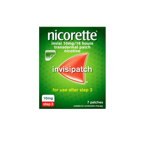 Nicorette Invisipatch 10mg 7patches (1BOX) | نيكوريت إنفيزيباتش 10 ملغ 7لصقات (1علبه)