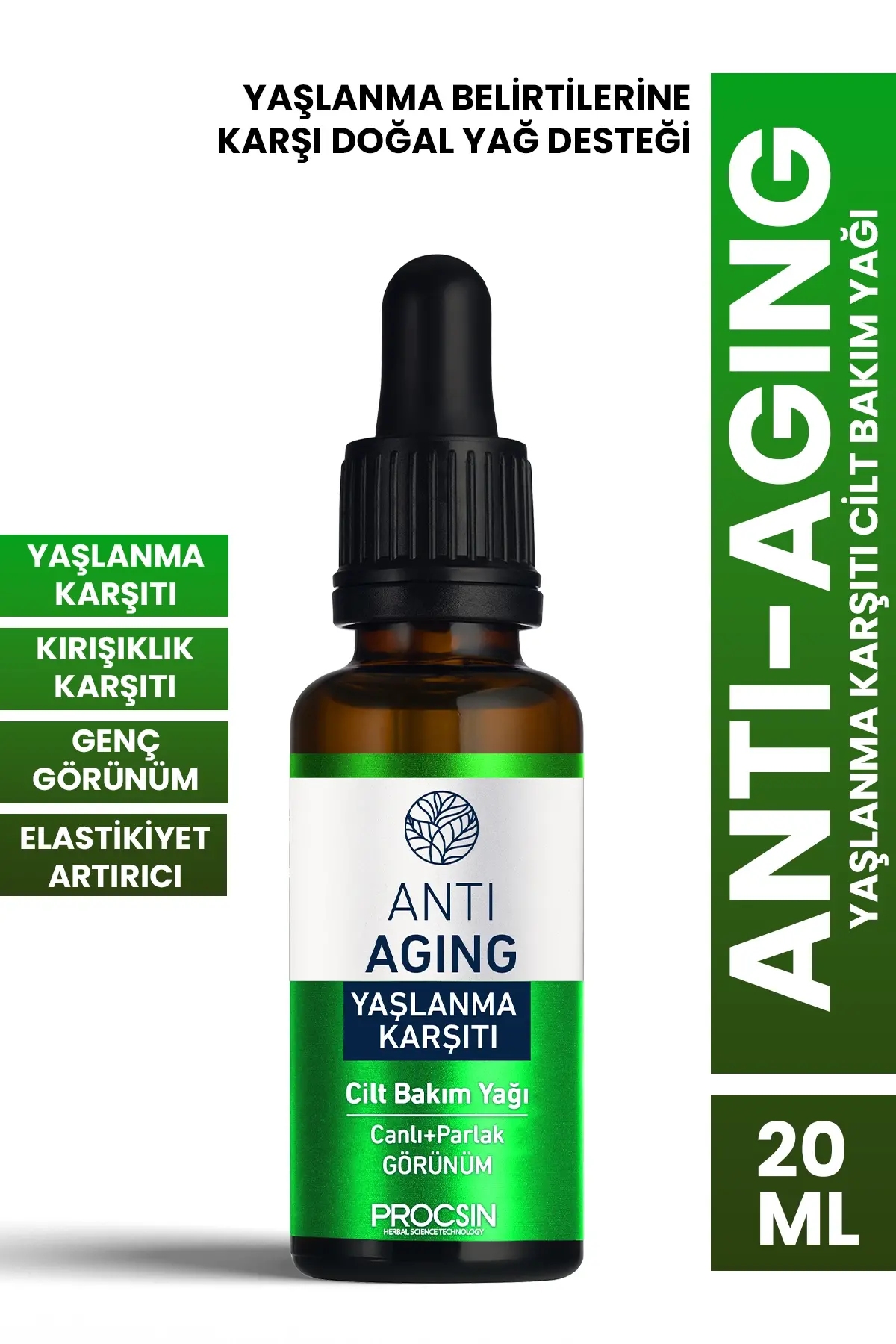 PROCSIN Anti Aging Skin Care Oil 20 ML | زيت العناية بالبشرة المضاد للشيخوخة من بروكسين 20 مل الصورة 2