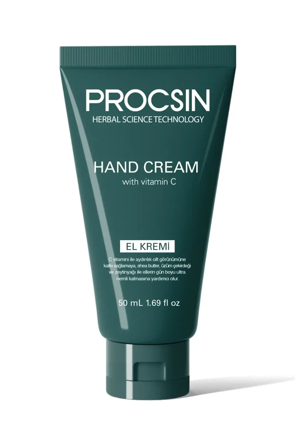 PROCSIN Hand Cream With Vitamin C - 50ml | بروكسن كريم اليدين بفيتامين سي - ٥٠ مل