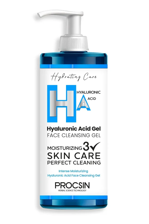 PROCSIN Hyaluronic Acid Gel Face Cleansing Gel - 200ml | بروكسن غسول جل بالهيالورونيك اسيد - 200 مل