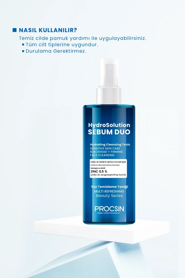 PROCSIN Sebum Duo Hydrosolution Tonic - 200ml | بروكسن تونر للوجه - ٢٠٠ مل - الصورة 3