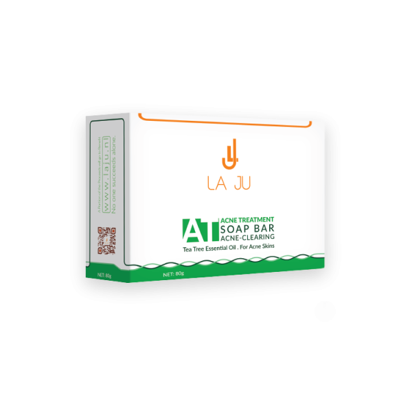 LAJU ACNE TREATMENT SOAP BAR ACNE-CLEARING 80g | صابونة لاجو لعلاج حب الشباب وإزالته 80 غرام - الصورة 3