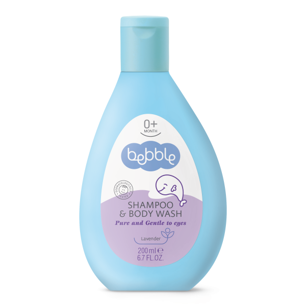 bebble Shampoo & Body Wash 200ml Lavender | شامبو وغسول للجسم 200 مل لافندر
