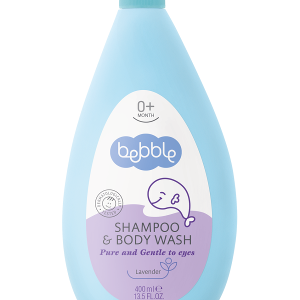 bebble Shampoo & Body Wash 400 ml Lavender | شامبو وغسول للجسم 400 مل لافندر
