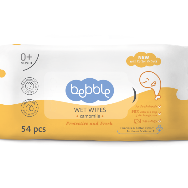bebble Wet Wipes 54pcs | بيبيل مناديل مبلله 54 قطعه