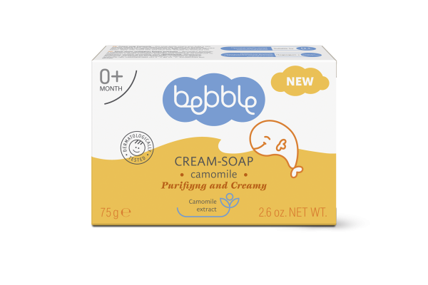 bebble Cream-Soap Camomile 75g | صابونه كريميه من ببلي بالبابونج 75 غرام