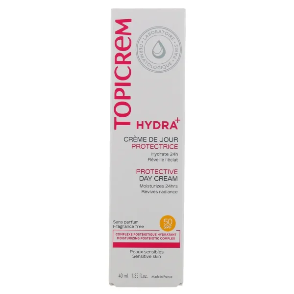 TOPICREM Hydra Protective Day Cream 50spf - 40ml | توبيكريم كريم نهاري مرطب و حامي للبشرة Spf50 - 40 مل
