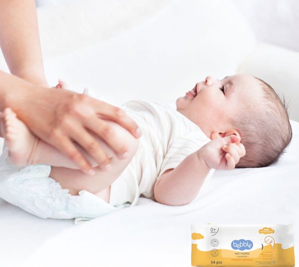⁦bebble Wet Wipes 54pcs | بيبيل مناديل مبلله 54 قطعه⁩ - الصورة ⁦2⁩
