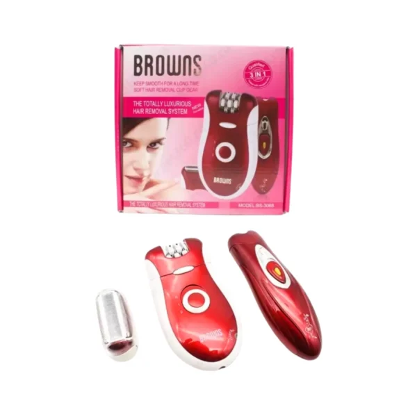 Browns Shaver&Epilator Hair Removal 3in1 | مكينة براون لازاله الشعر 3 في 1