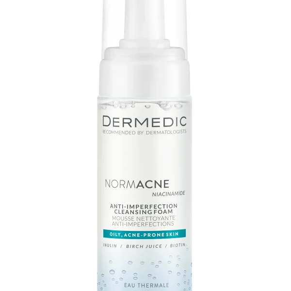 DERMEDIC NORMACNE cleansing face foam - 170ml | ديرمديك غسول رغوي للبشرة الدهنية المعرضة لحب الشباب - 170 مل
